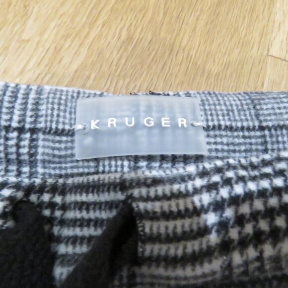 KRUGER Made in Japan Wool Blend Plaid Cargo Buckle Pants Street Avant Garde Sz M - Picture 15 of 16